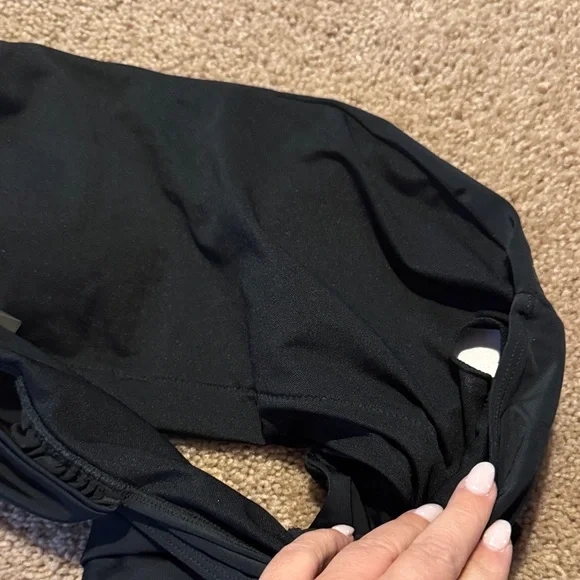 SHEIN Black Asymmetrical One-Piece Swimsuit - Picture 3 of 4